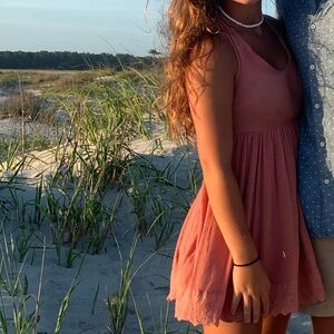 Others Follow Dusty Mauve Mini Sundress